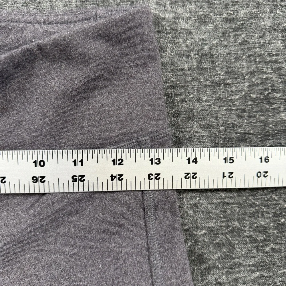 Alo Yoga Moto Leggings Charcoal Gray Heathered Mesh Detail Size XS Athletic